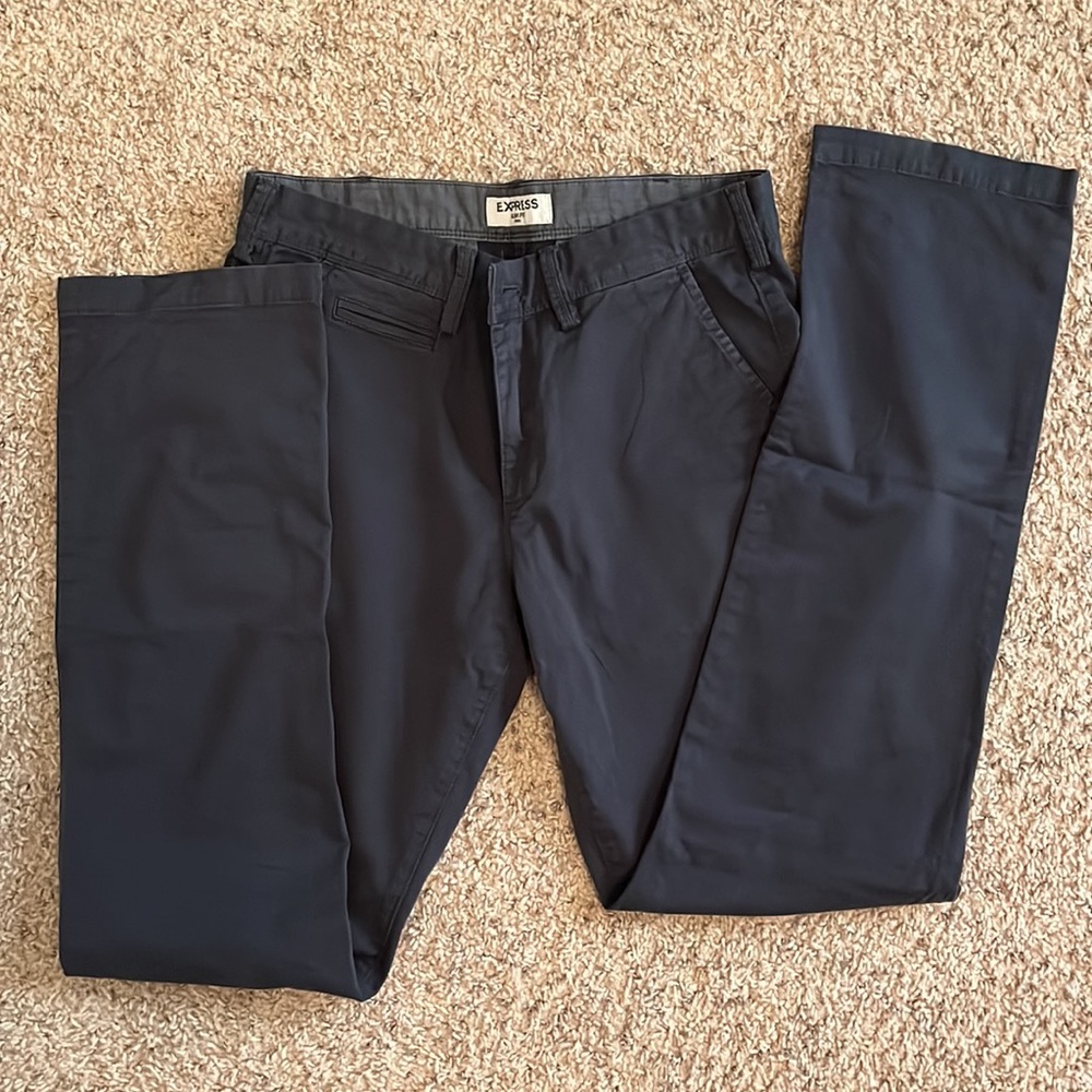 Dark blue men's Express pants